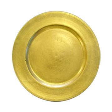 Gold Lacquer Charger 13"