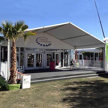 A Frame Structure With Custom Graphics And Glass Doors