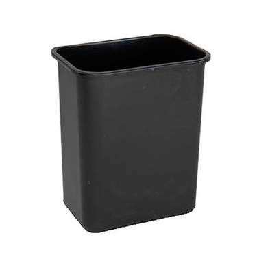 Black Office Trash Can