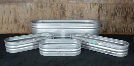 Trough Galvanized Metal - 4'x1'