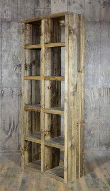 Fruitwood Cube Shelf Bar Back