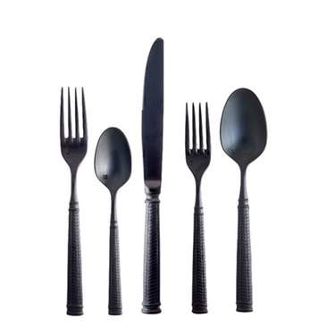 Vivi Black Brushed Pattern