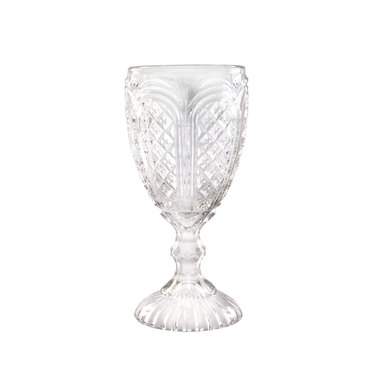 11oz Clear Carousel Glass Goblet