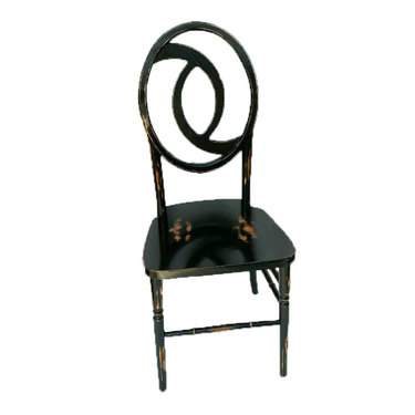 Black Limewash Iris Chair