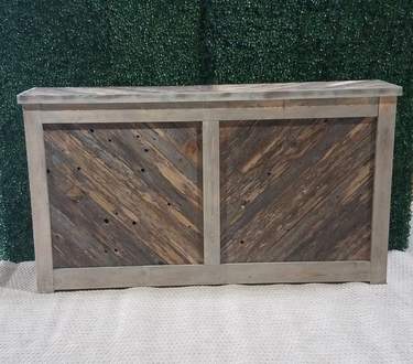 6' Reclaimed Chevron Facade Bar