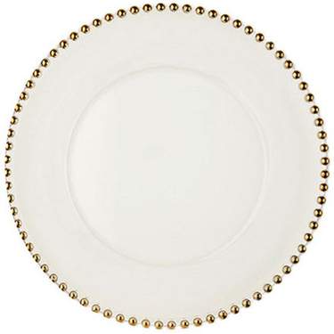 Belmont Gold Glass Charger