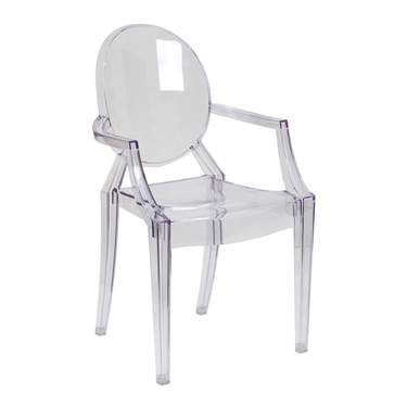 Clear Mirage Chair with Arms