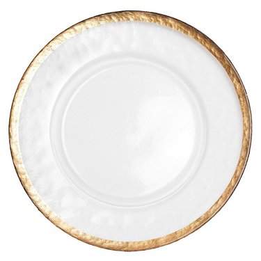 Alpine Gold Glass Charger